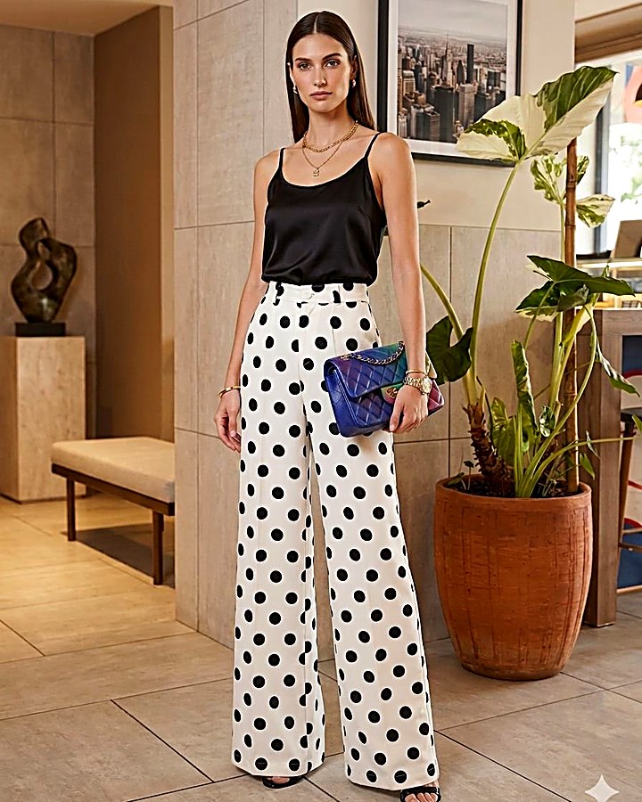 GIOIA Archivio · Polka Dot Pants Negro