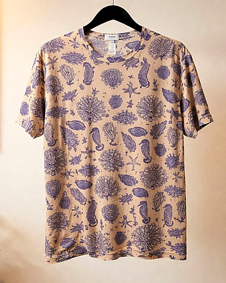 GIOIA Archivio · Caracoles Mesh Top Azul