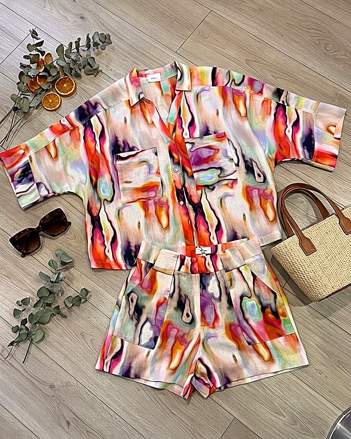GIOIA Archivio · Rafaella Top y Rafaella Short Multicolor