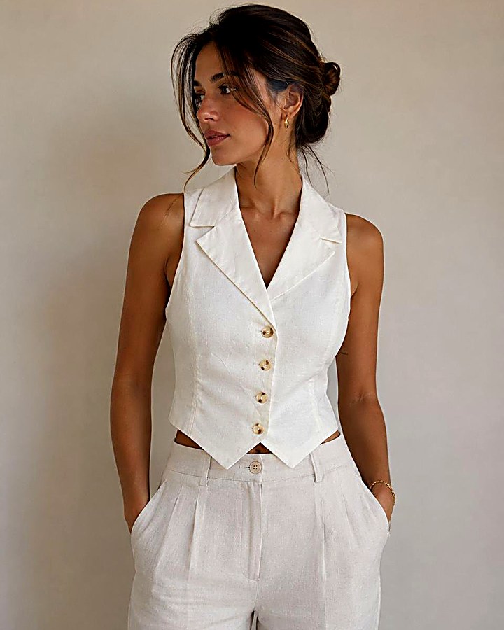 GIOIA Archivio · Olivia Vest Ivory
