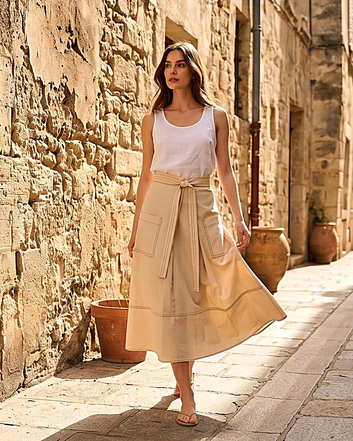 GIOIA Archivio · Odina Skirt Ivory