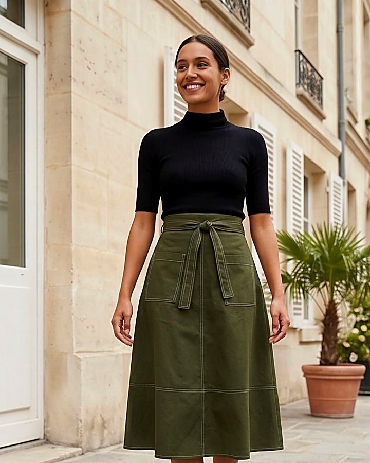 GIOIA Archivio · Odina Skirt Verde