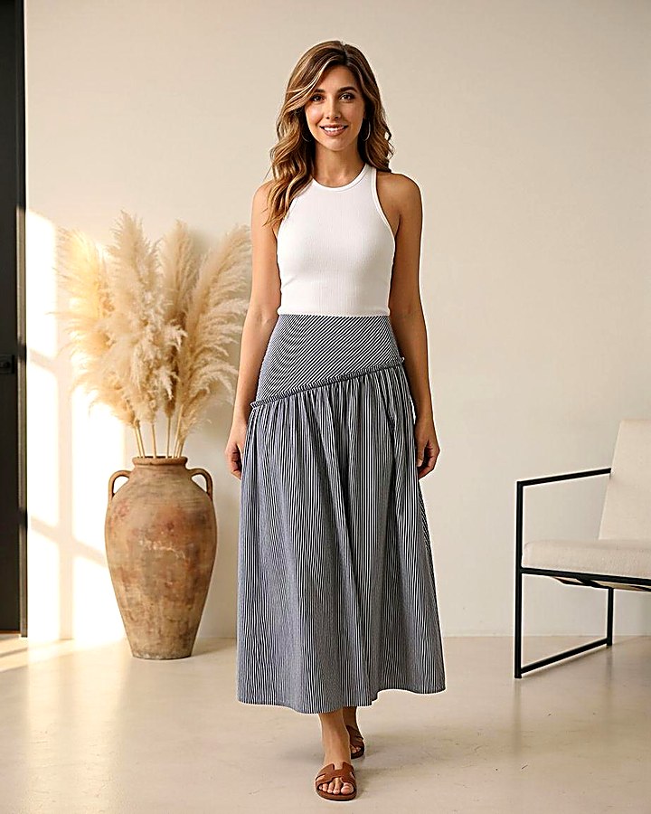 GIOIA Archivio · Florencia Skirt Azul