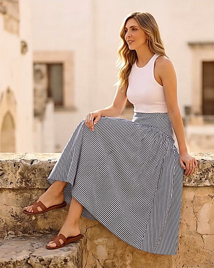 GIOIA Archivio · Florencia Skirt Azul