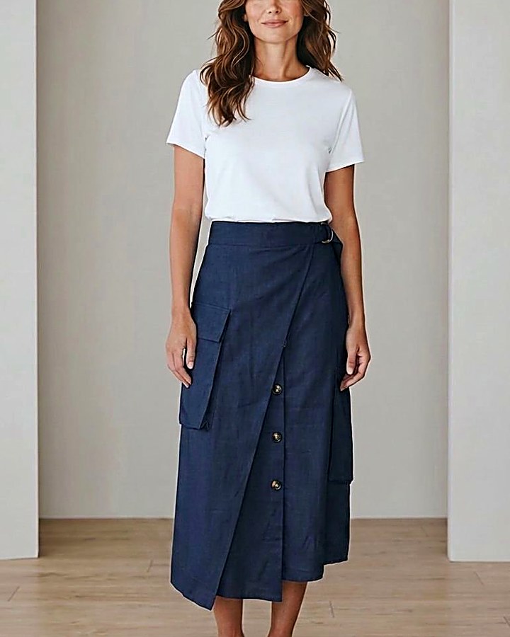 GIOIA Archivio · Cargo Skirt Azul